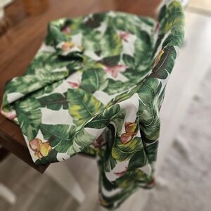 Tropical Leaf Print Fabric